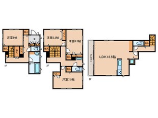 苅宿戸建の物件間取画像